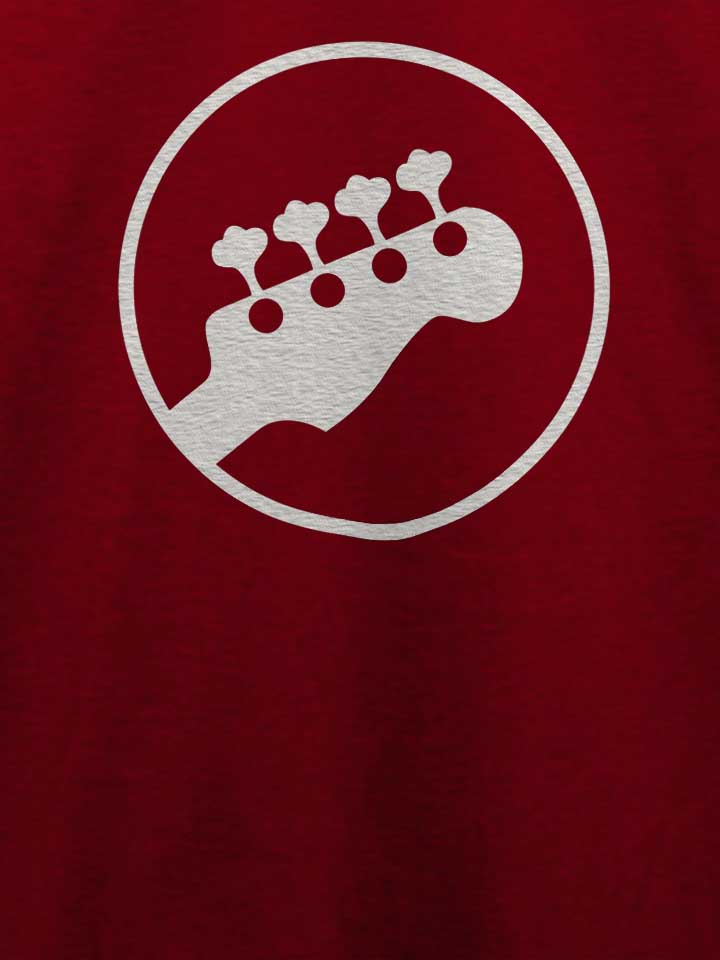 guitar-logo-t-shirt bordeaux 4