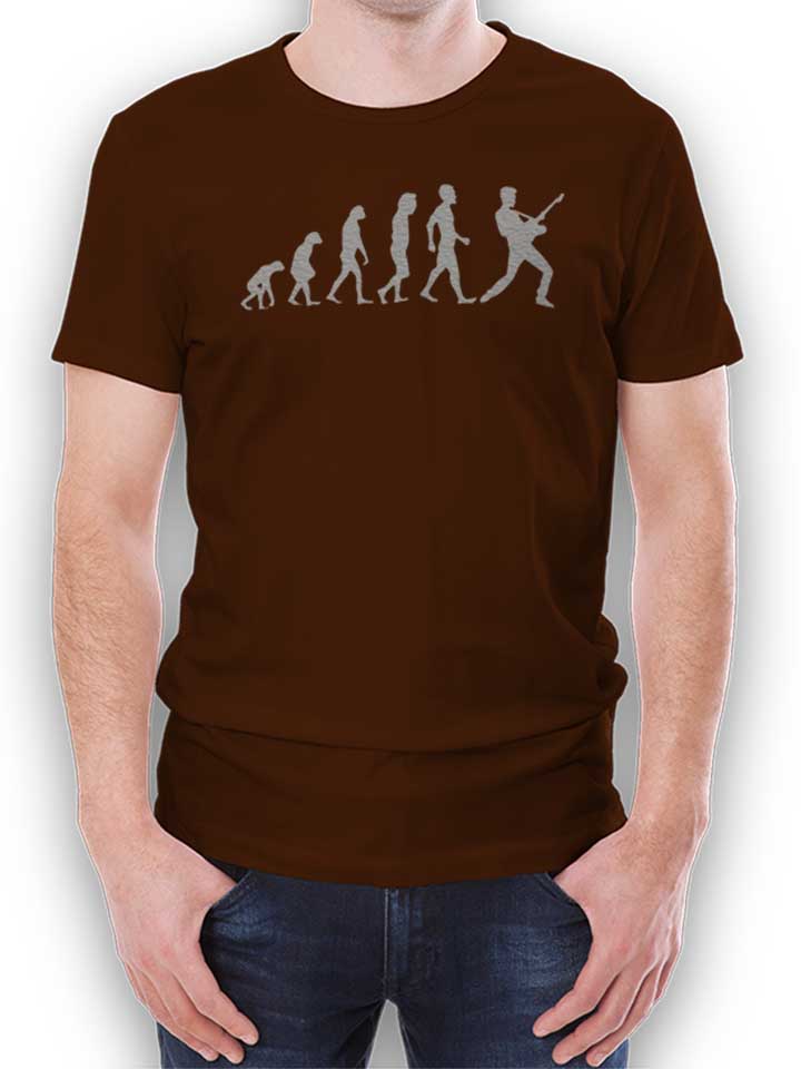 guitar-player-evolution-t-shirt braun 1