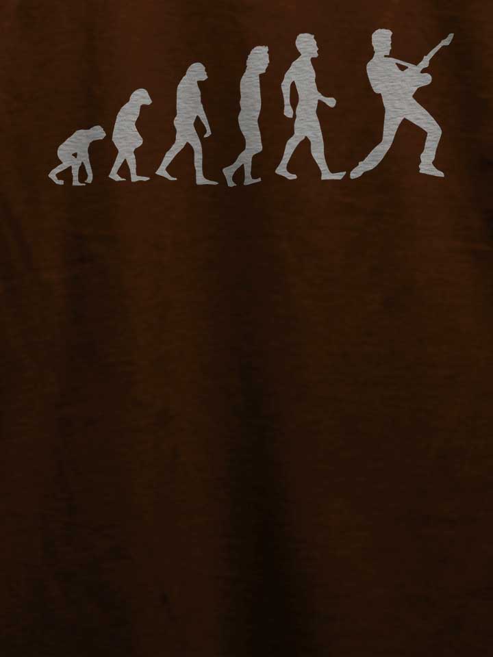 guitar-player-evolution-t-shirt braun 4