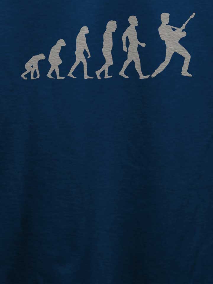 guitar-player-evolution-t-shirt dunkelblau 4