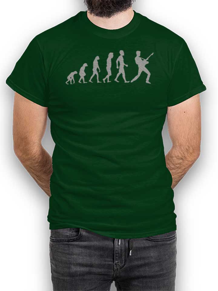 guitar-player-evolution-t-shirt dunkelgruen 1