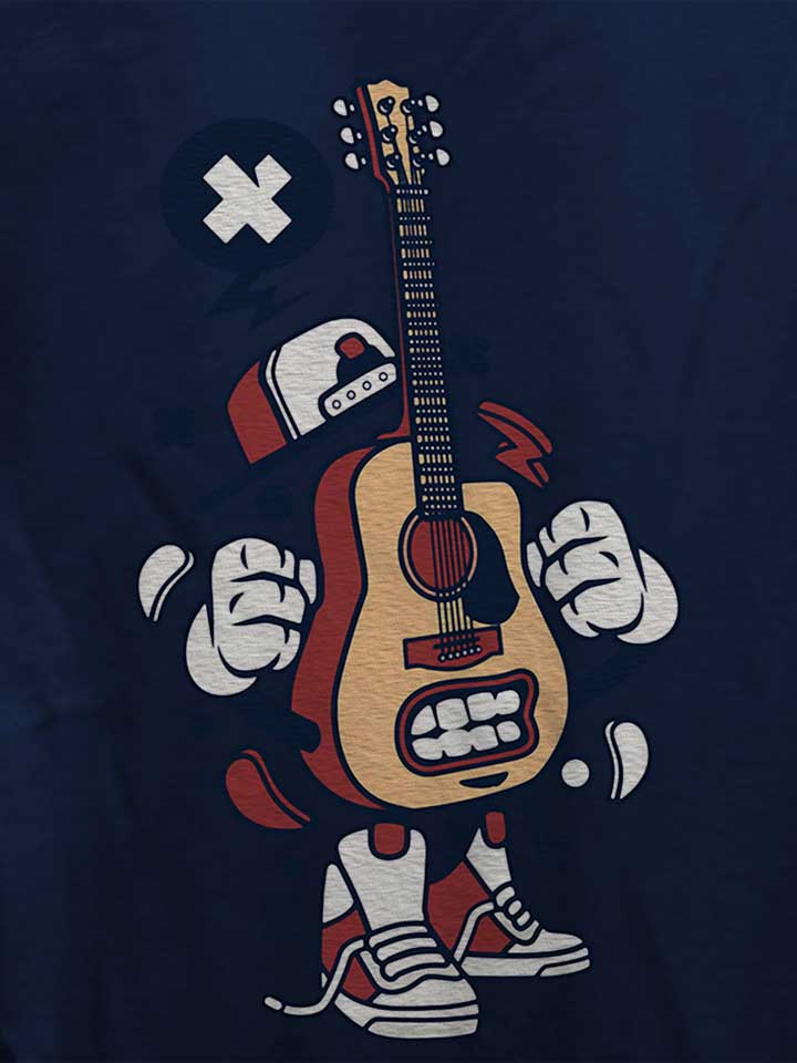 guitar-player-damen-t-shirt dunkelblau 4