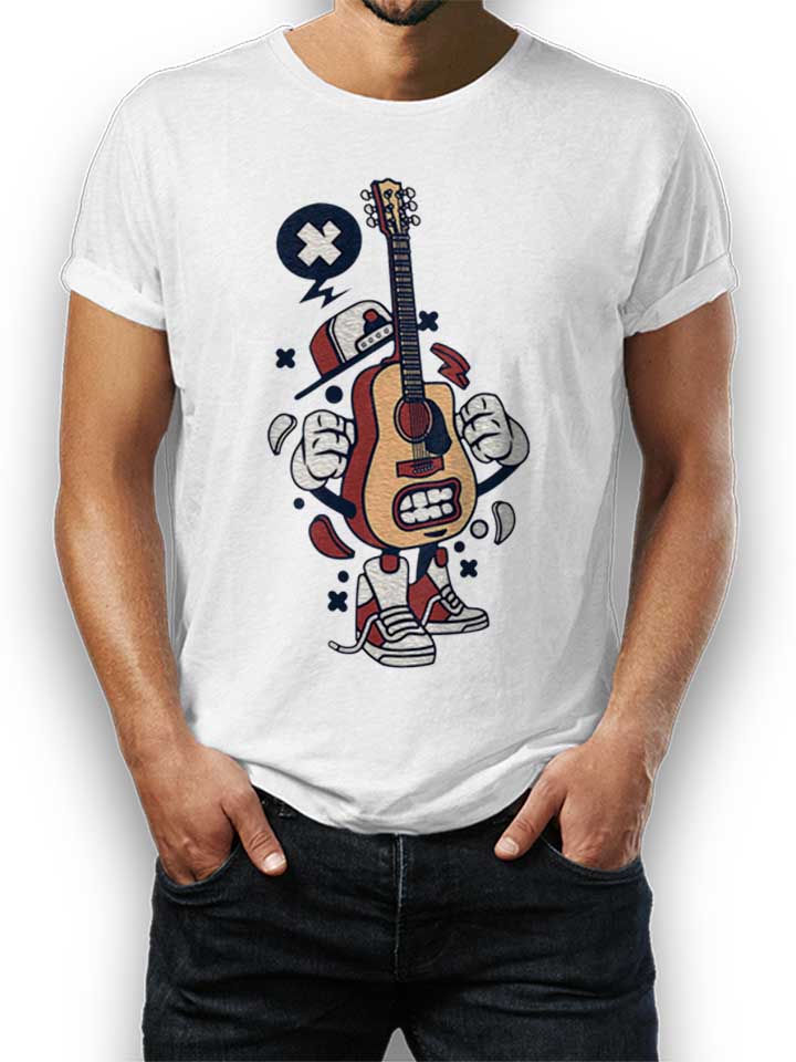 Guitar Player T-Shirt weiss L