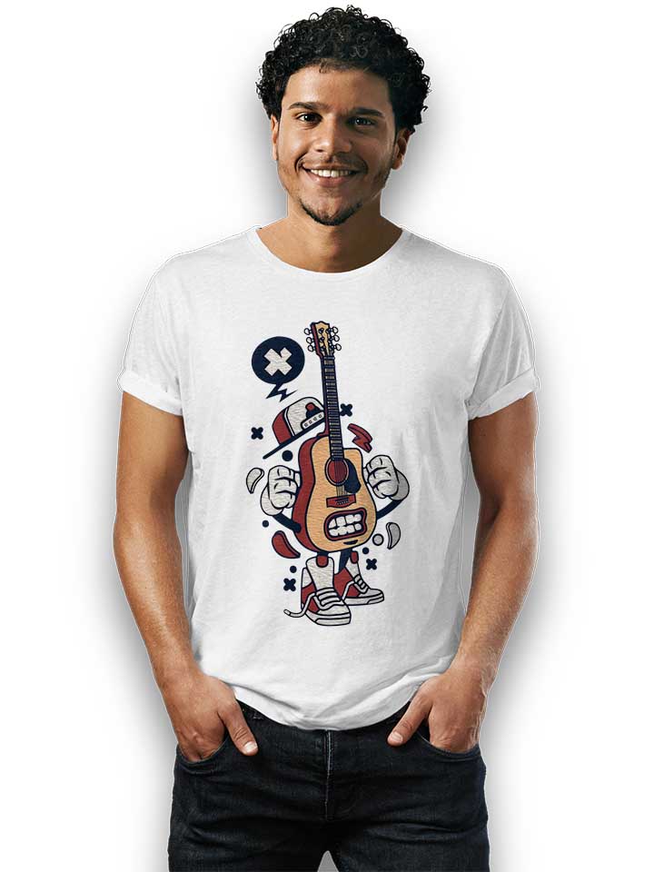 guitar-player-t-shirt weiss 2