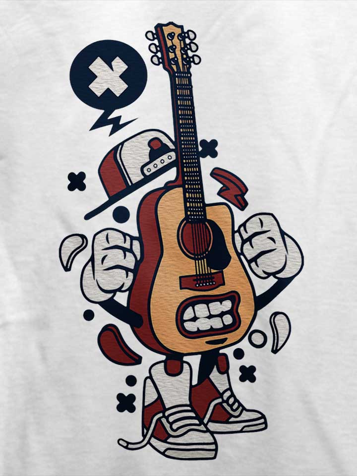 guitar-player-t-shirt weiss 4