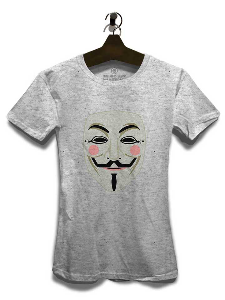 guy-fawkes-mask-damen-t-shirt grau-meliert 3