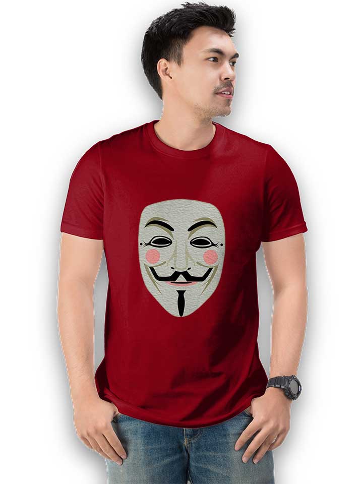 guy-fawkes-mask-t-shirt bordeaux 2