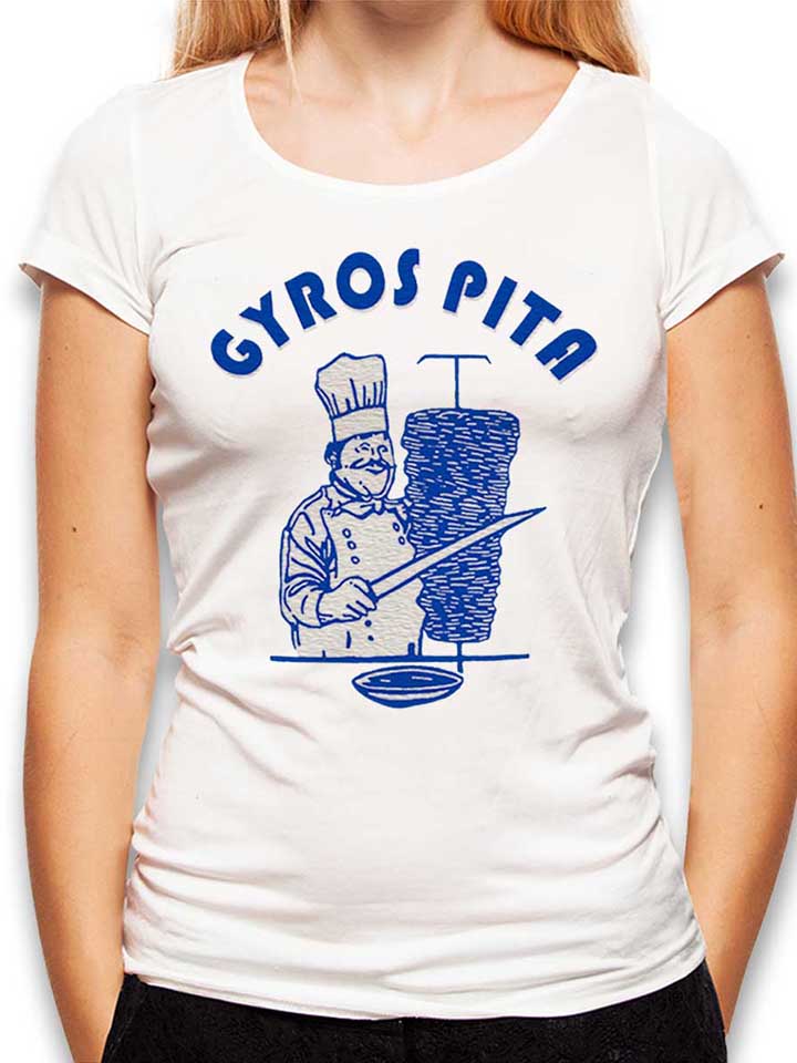 Gyros Pita Womens T-Shirt white L