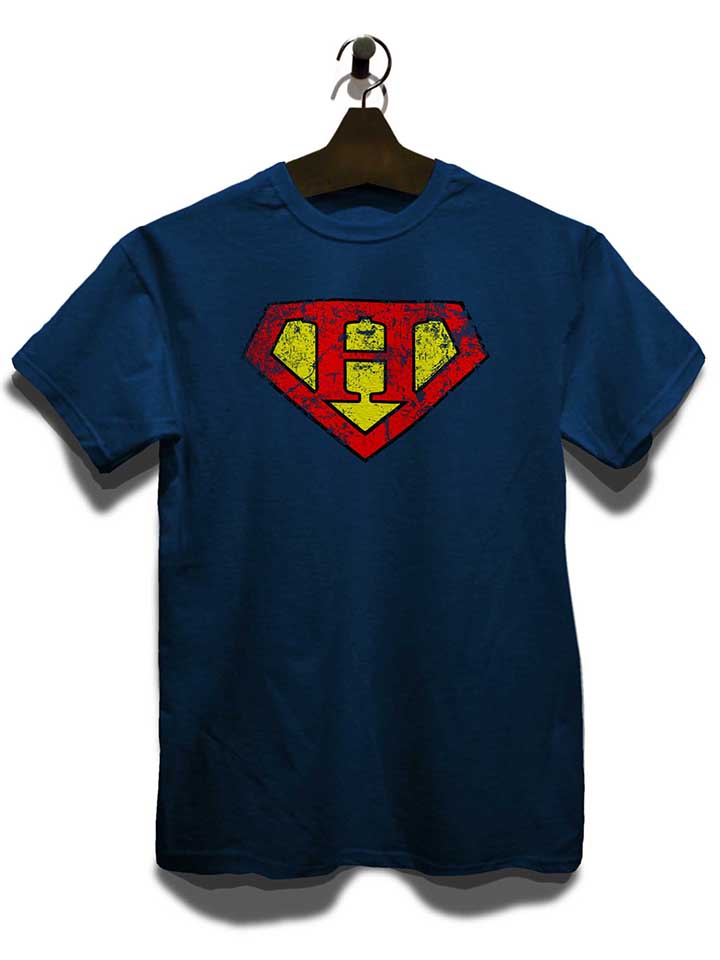 h-buchstabe-logo-vintage-t-shirt dunkelblau 3