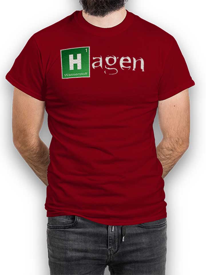 Hagen T-Shirt bordeaux L