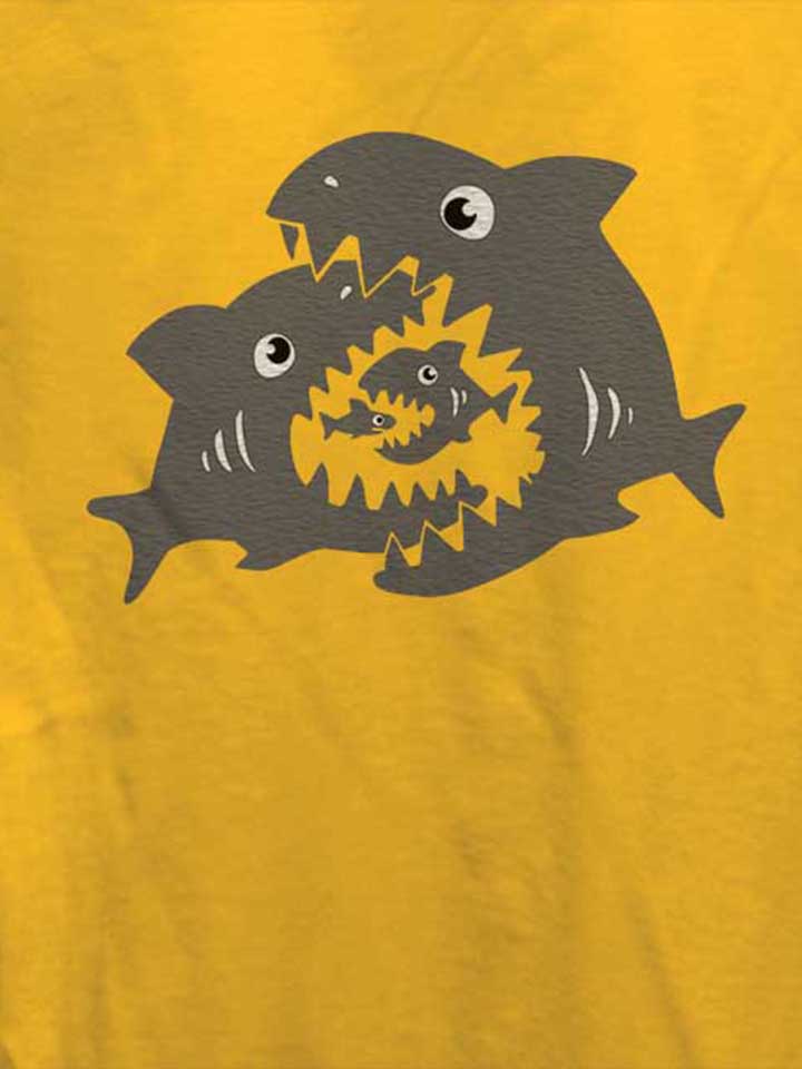 haifische-damen-t-shirt gelb 4
