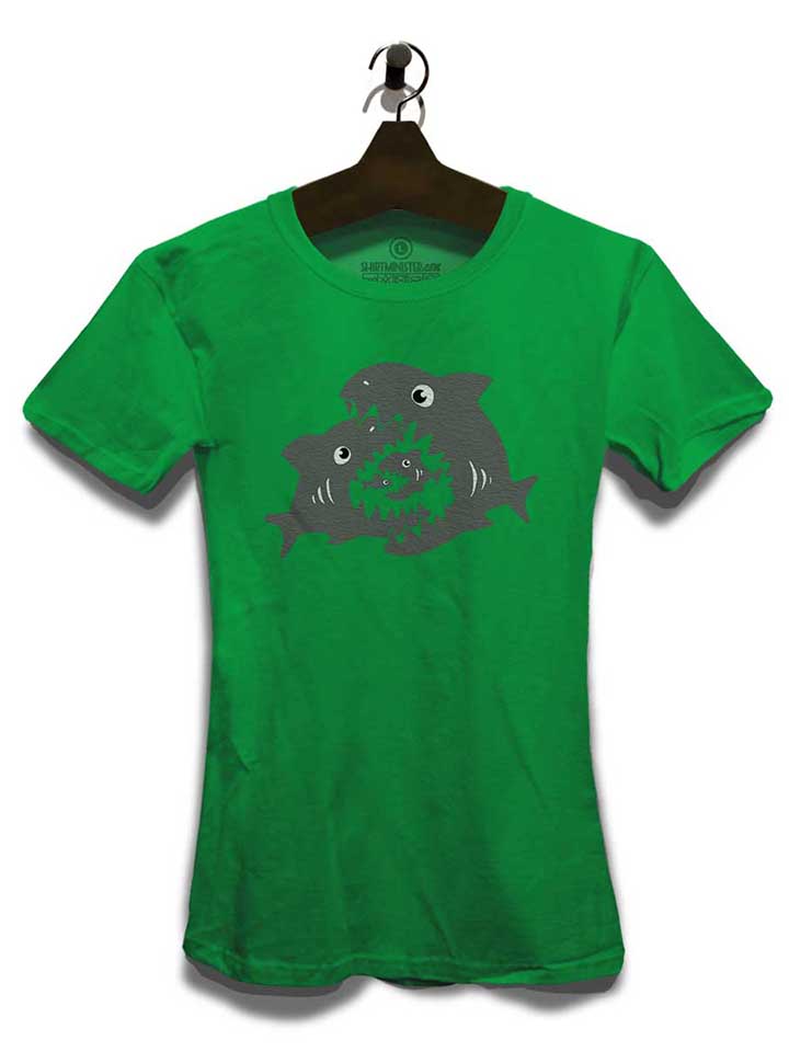 haifische-damen-t-shirt gruen 3