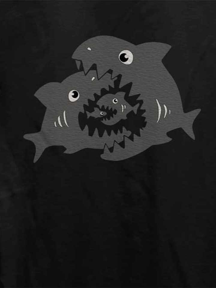 haifische-damen-t-shirt schwarz 4