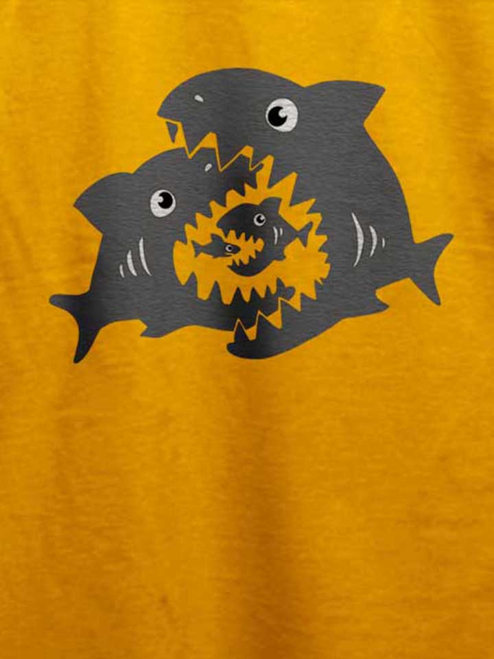 haifische-t-shirt gelb 4