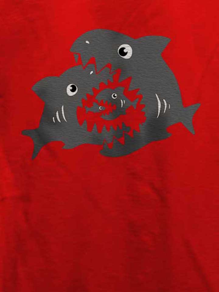 haifische-t-shirt rot 4