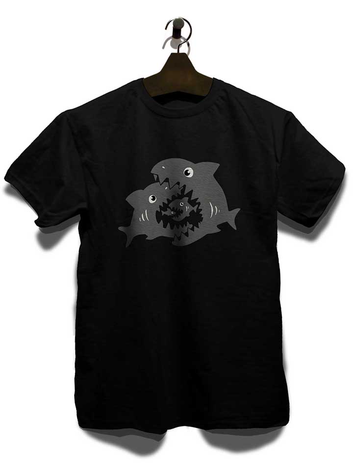 haifische-t-shirt schwarz 3