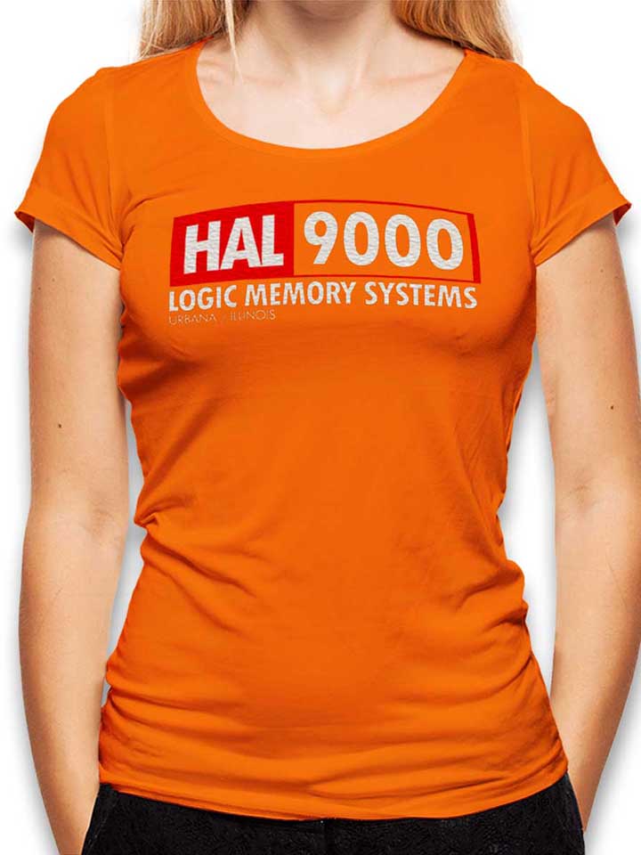 hal-9000-damen-t-shirt orange 1