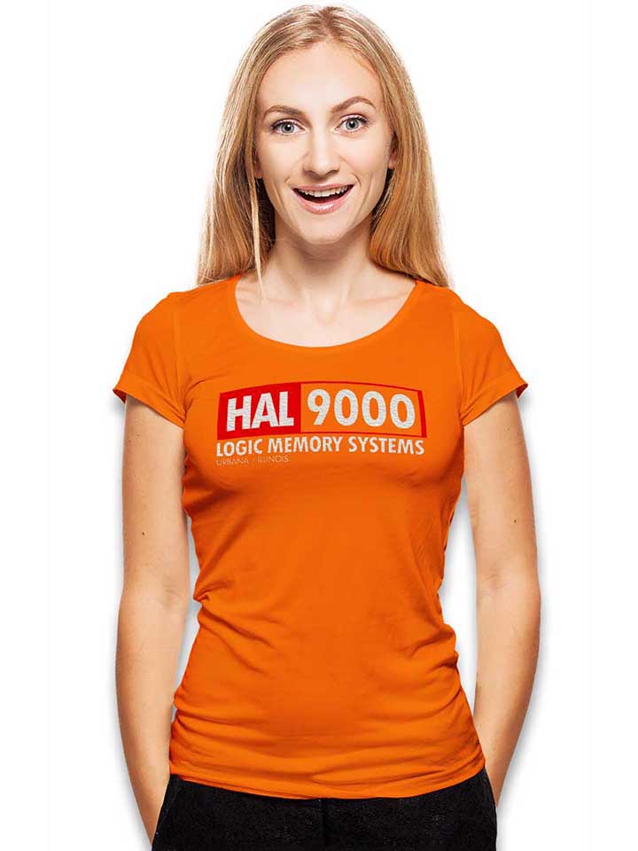 hal-9000-damen-t-shirt orange 2