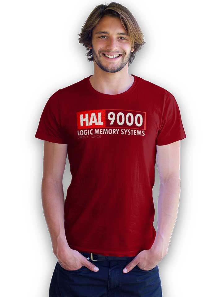 hal-9000-t-shirt bordeaux 2