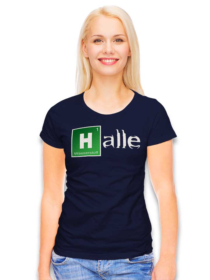 halle-damen-t-shirt dunkelblau 2