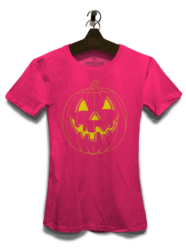 halloween-kuerbis-damen-t-shirt fuchsia 3