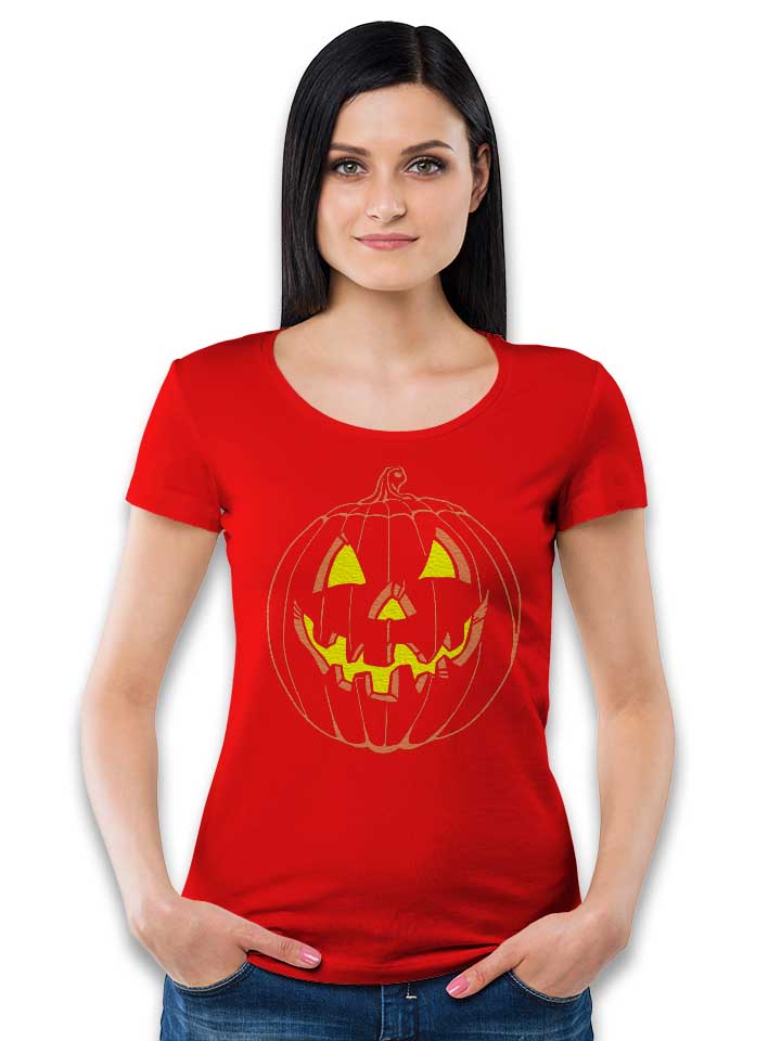 halloween-kuerbis-damen-t-shirt rot 2