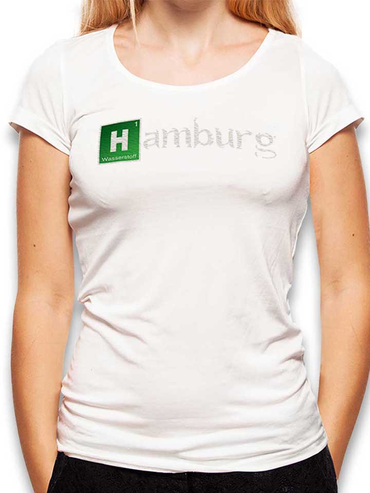 Hamburg Damen T-Shirt weiss L