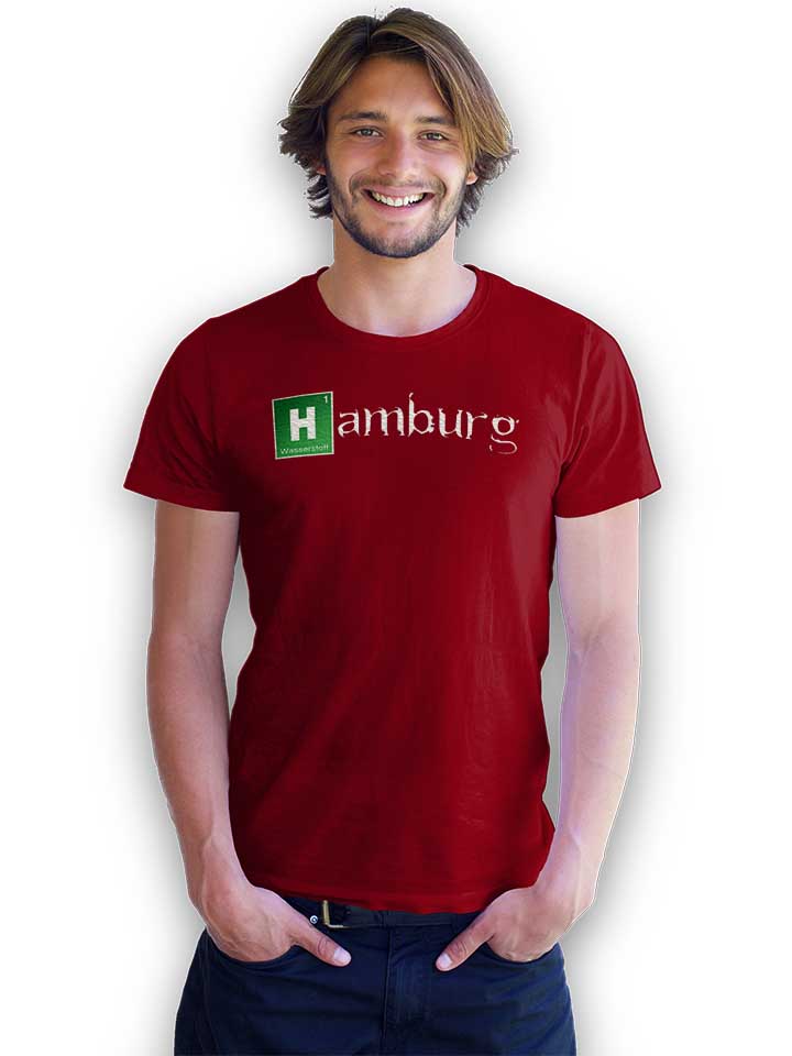 hamburg-t-shirt bordeaux 2
