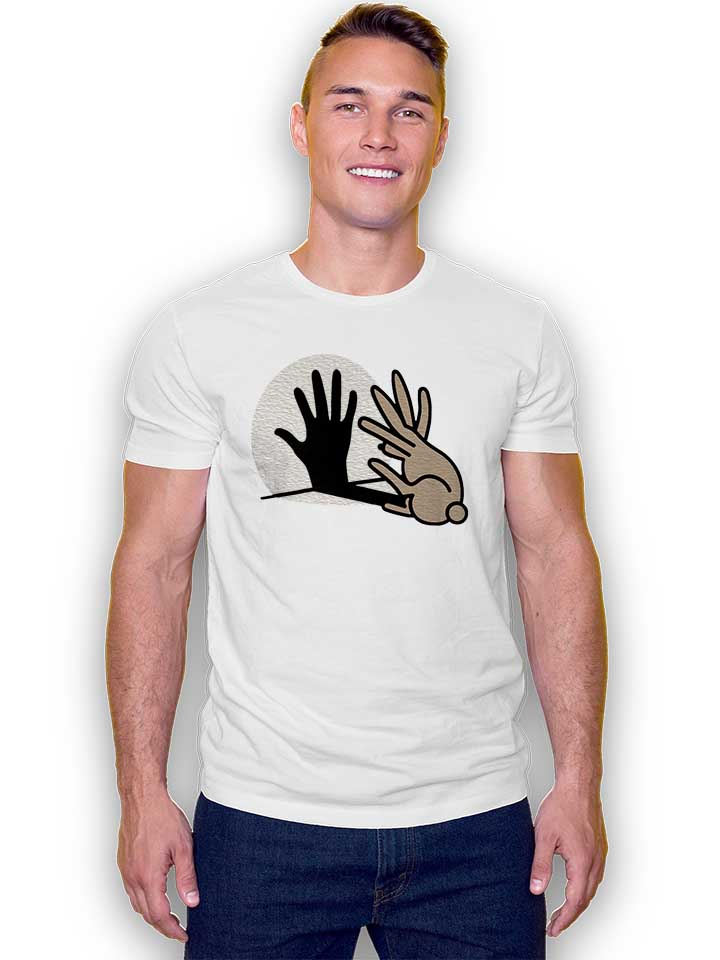 hand-schatten-kaninchen-t-shirt weiss 2