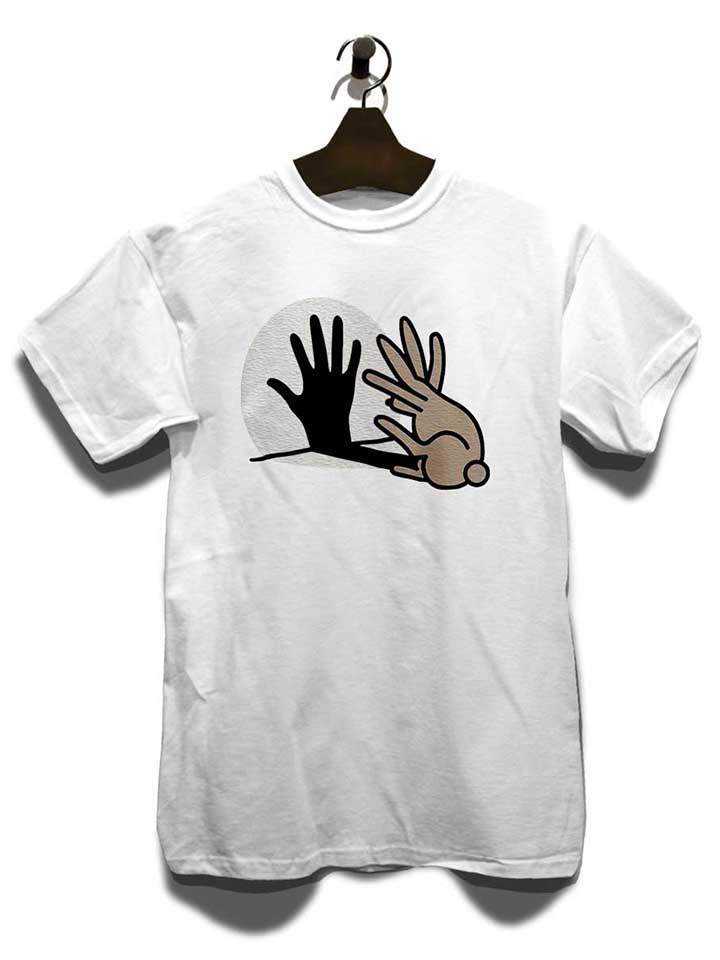 hand-schatten-kaninchen-t-shirt weiss 3