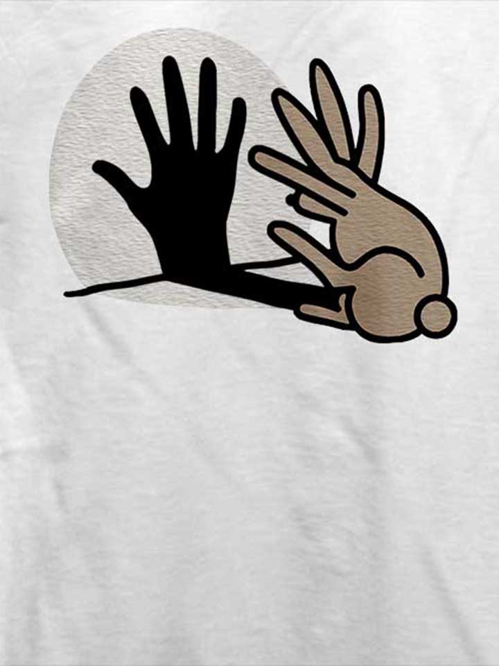 hand-schatten-kaninchen-t-shirt weiss 4
