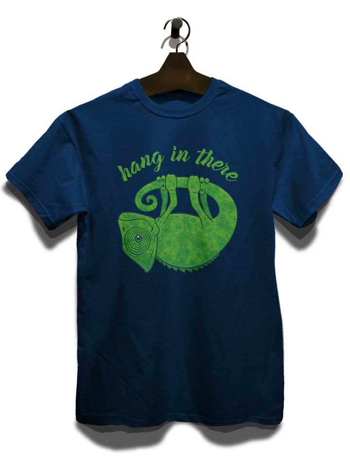 hang-in-there-chameleon-t-shirt dunkelblau 3