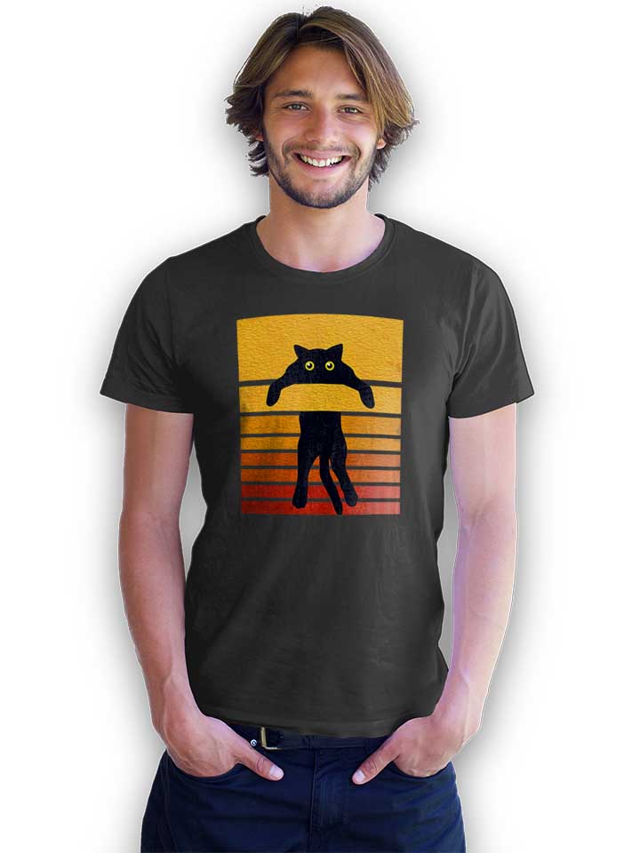 hanging-out-cat-t-shirt dunkelgrau 2