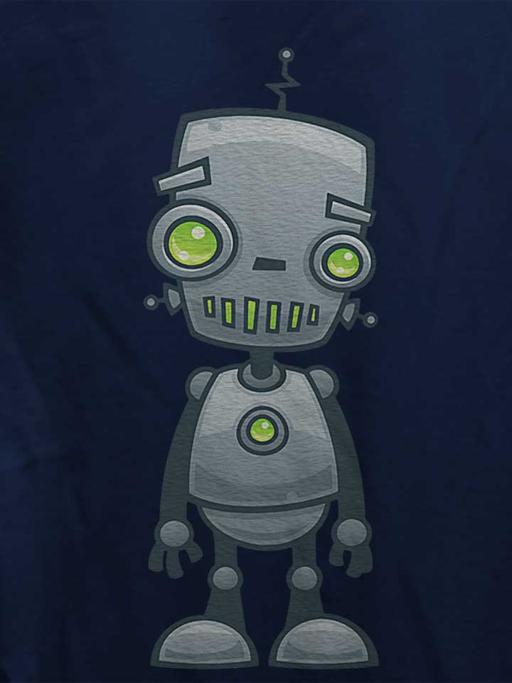 happy-robot-damen-t-shirt dunkelblau 4