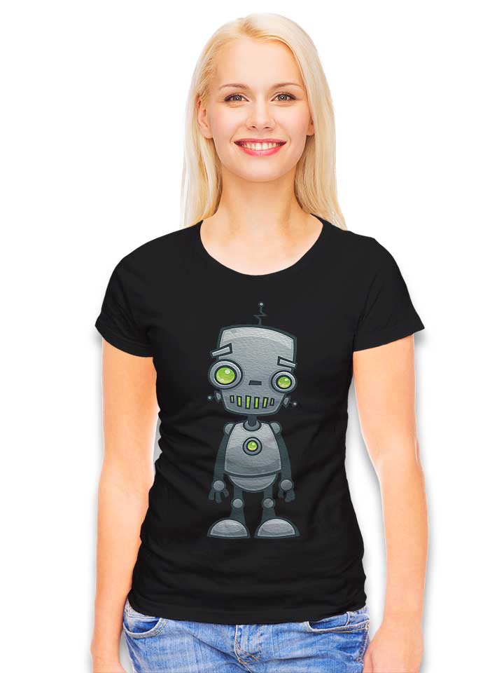 happy-robot-damen-t-shirt schwarz 2