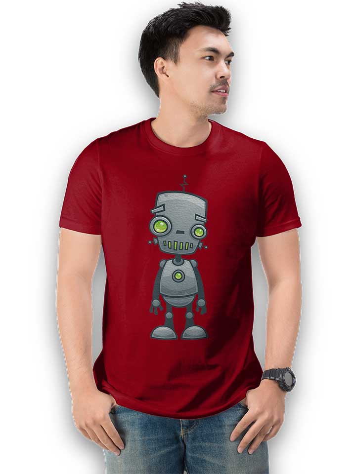 happy-robot-t-shirt bordeaux 2