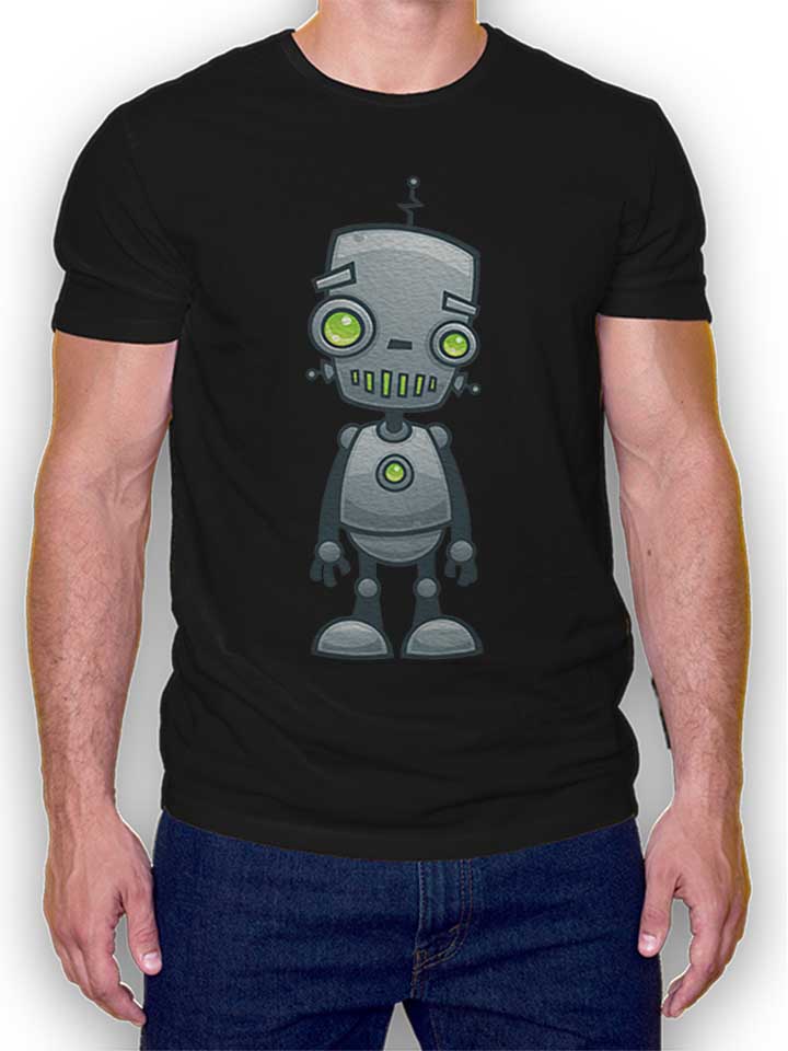 Happy Robot T-Shirt schwarz L