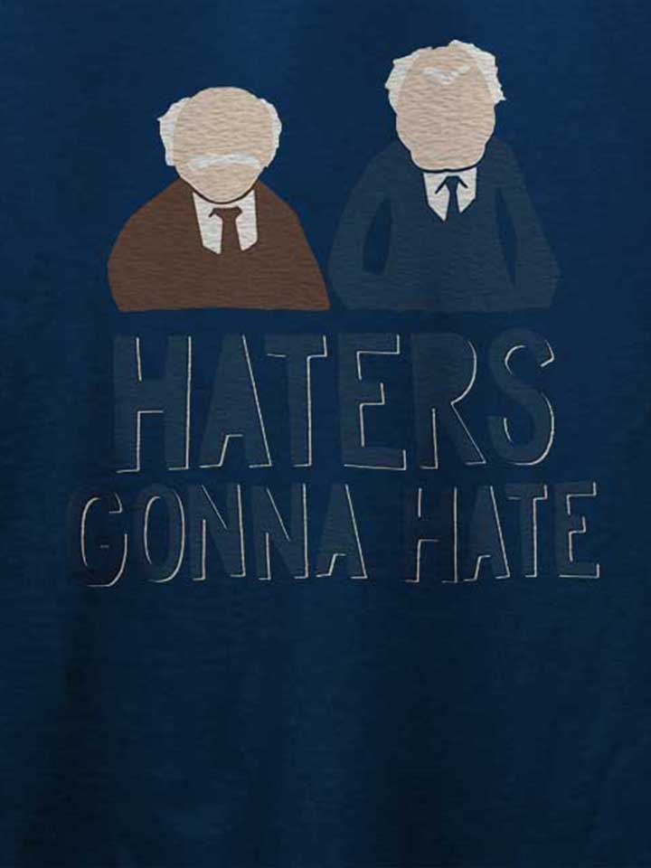 haters-gonna-hate-waldorf-statler-t-shirt dunkelblau 4