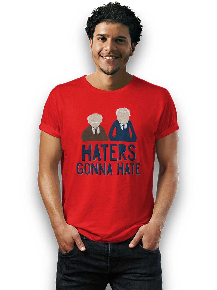 haters-gonna-hate-waldorf-statler-t-shirt rot 2