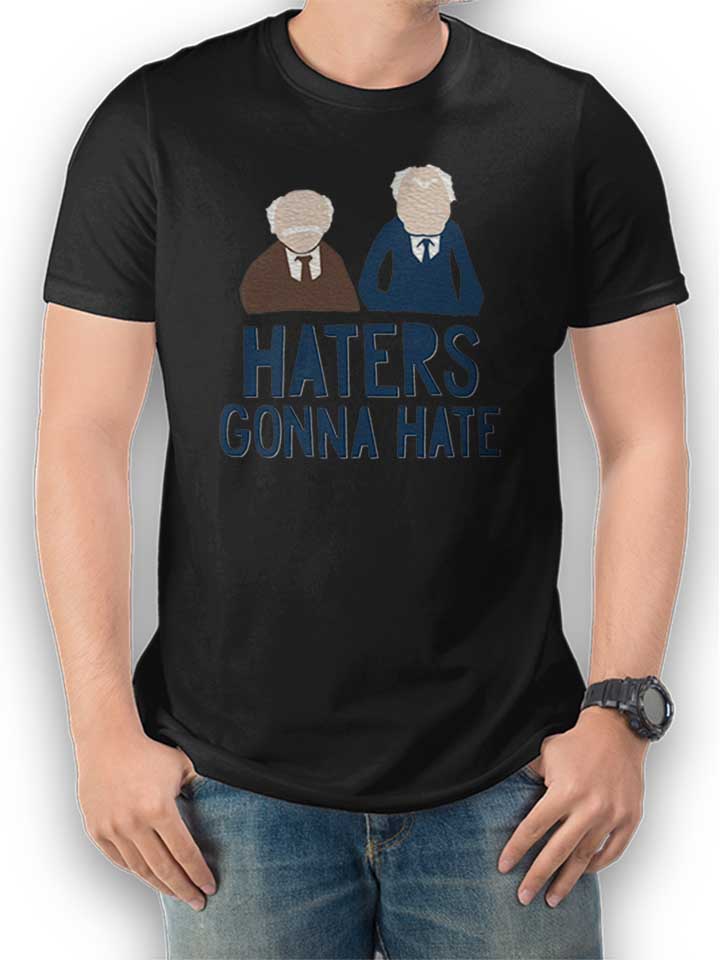 haters-gonna-hate-waldorf-statler-t-shirt schwarz 1