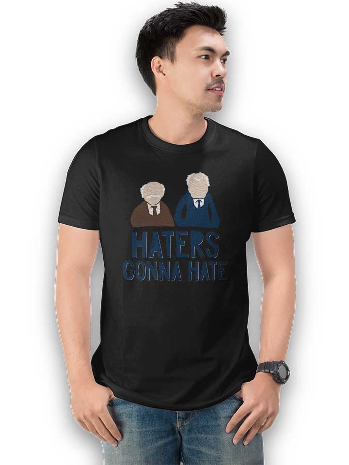 haters-gonna-hate-waldorf-statler-t-shirt schwarz 2