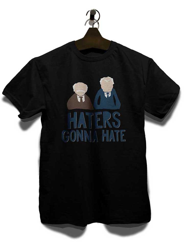 haters-gonna-hate-waldorf-statler-t-shirt schwarz 3