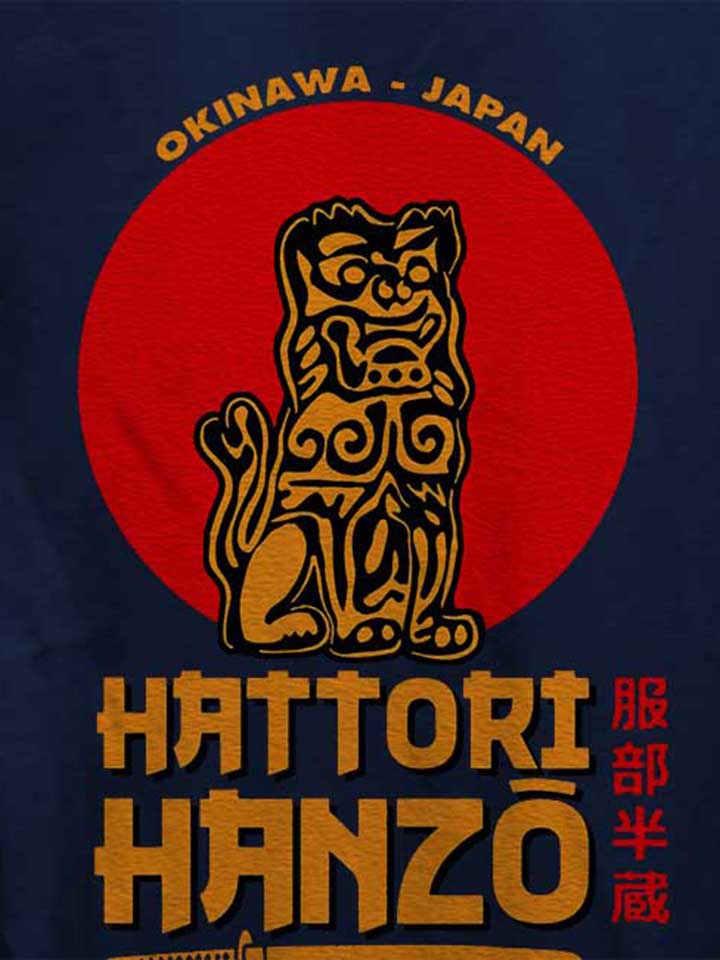 hattori-hanzo-logo-damen-t-shirt dunkelblau 4