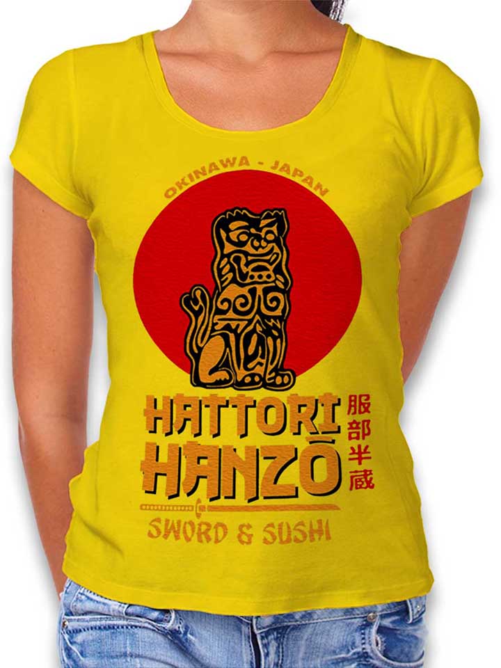 Hattori Hanzo Logo Damen T-Shirt gelb L