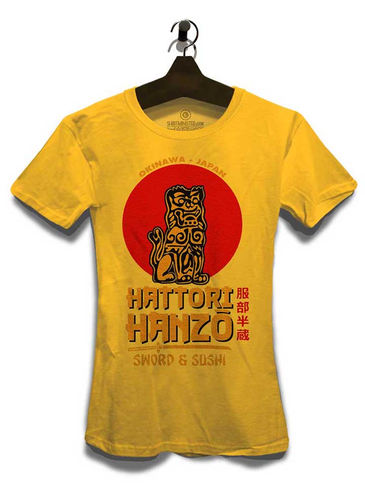hattori-hanzo-logo-damen-t-shirt gelb 3