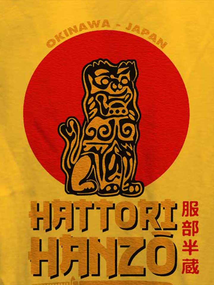 hattori-hanzo-logo-damen-t-shirt gelb 4