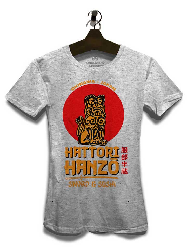 hattori-hanzo-logo-damen-t-shirt grau-meliert 3