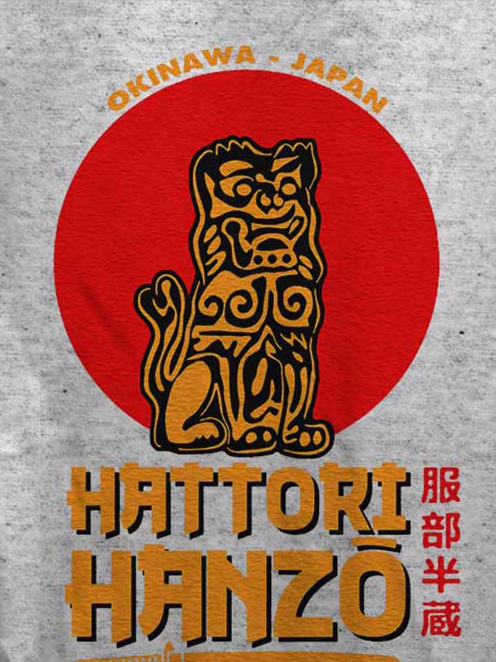 hattori-hanzo-logo-damen-t-shirt grau-meliert 4