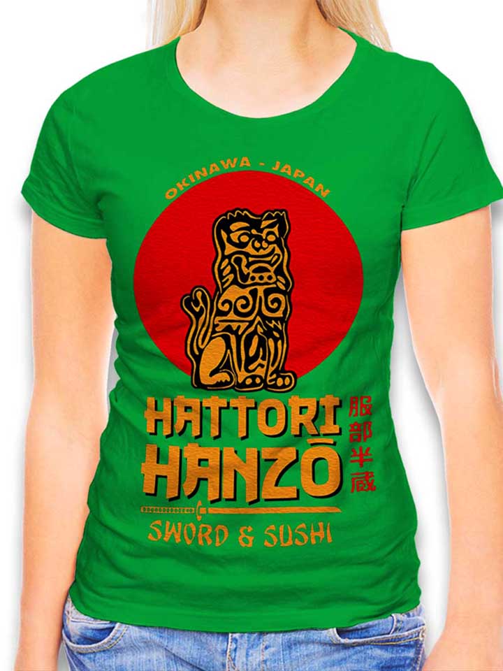 hattori-hanzo-logo-damen-t-shirt gruen 1