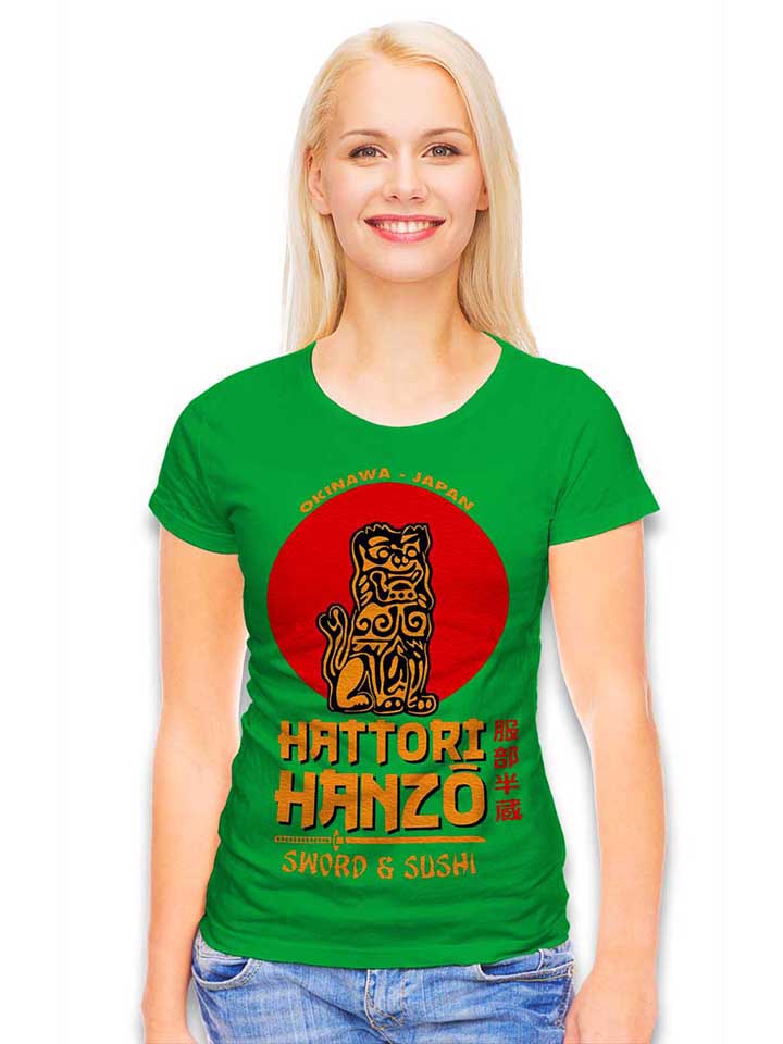 hattori-hanzo-logo-damen-t-shirt gruen 2